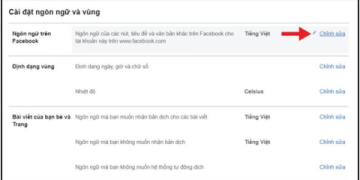 Bạn muốn chuyển đổi tiếng Anh sang tiếng Việt trong Facebook? Xem ngay cách làm siêu dễ!