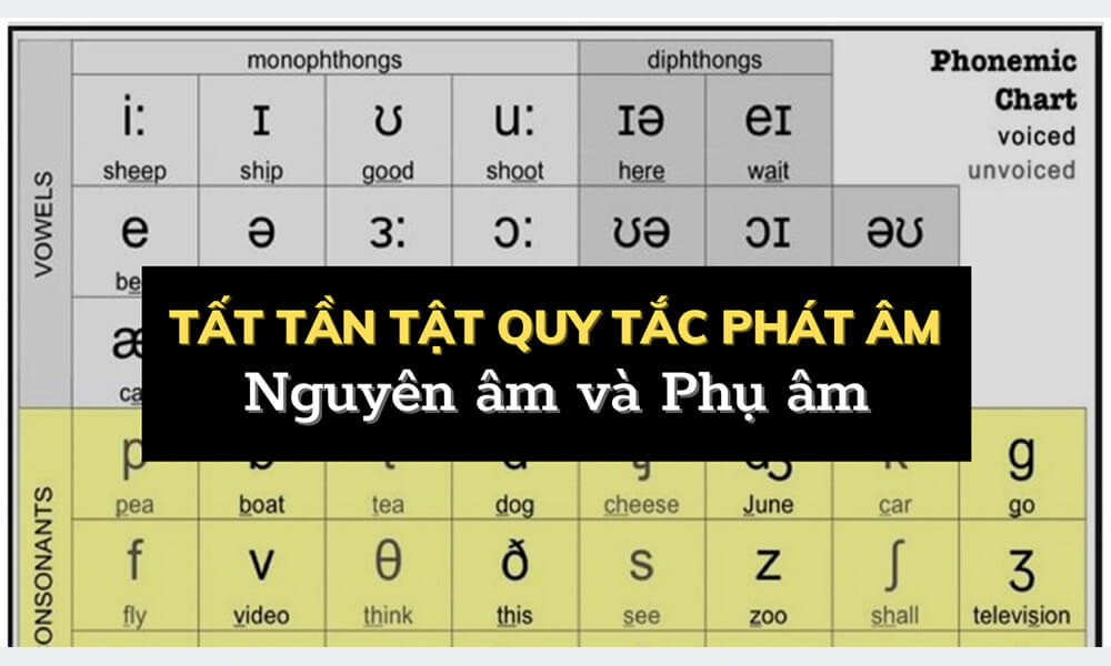 Nhận biết nguyên âm tiếng Anh dễ dàng (Dấu hiệu nhận biết các nguyên âm trong tiếng Anh)
