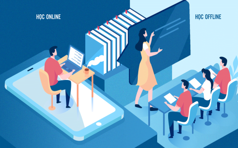 Lớp học tiếng anh cho người lớn: Nên học online hay offline?