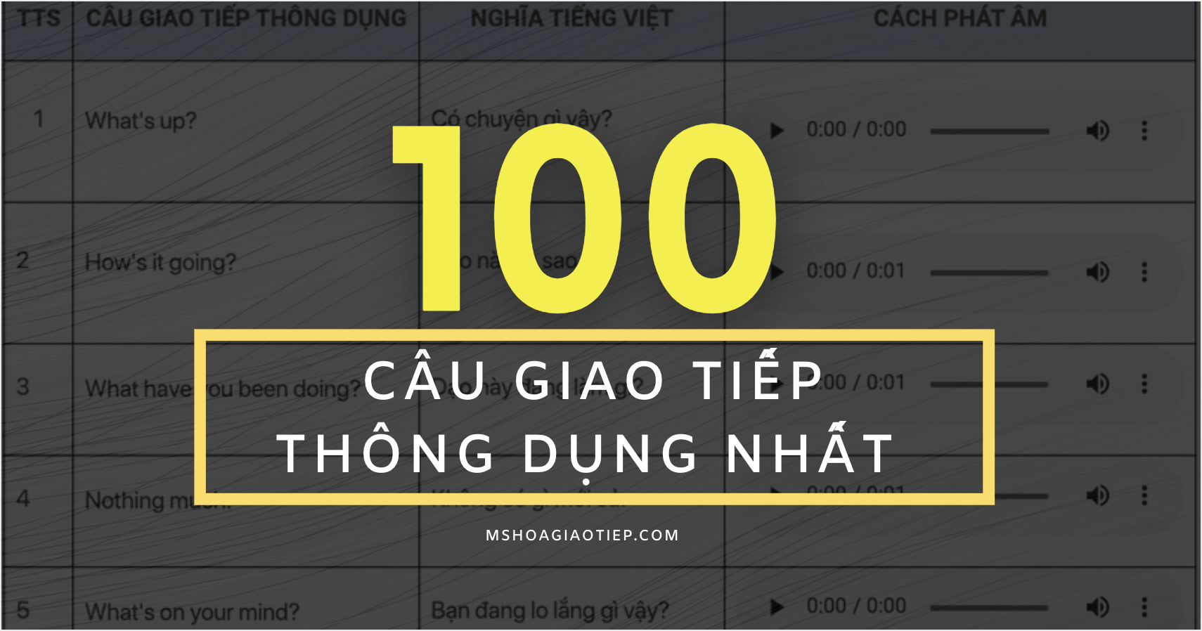 Giao tiếp tiếng Anh hàng ngày: Tổng hợp từ vựng thông dụng nhất!