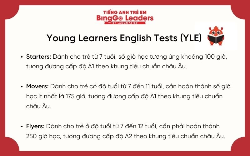 Con bạn đang ở cấp độ nào? Khám phá các cấp độ tiếng Anh trẻ em!