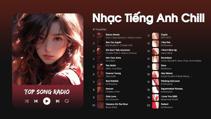 Nghe những bài hát tiếng Anh hay nhất hiện nay, thư giãn cực đã!