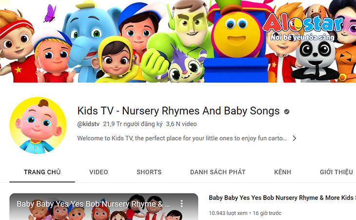 Tổng hợp kênh youtube học tiếng anh cho trẻ em (Miễn phí & hay)