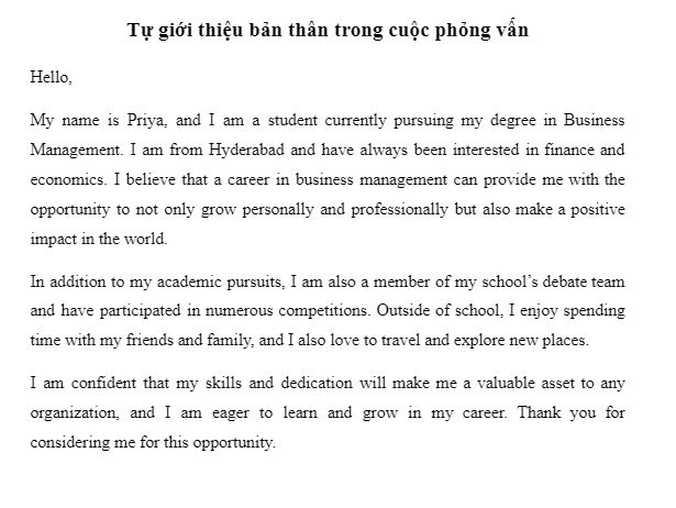 Bài giới thiệu bản thân bằng tiếng anh ielts: Hướng dẫn chi tiết từ A-Z.