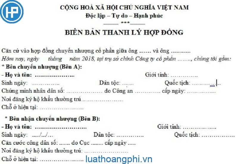 Giải đáp: Biên bản thanh lý hợp đồng tiếng Anh là gì?
