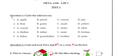 Mẹo làm bài tập tiếng anh lớp 3 (để bé học giỏi hơn mỗi ngày)