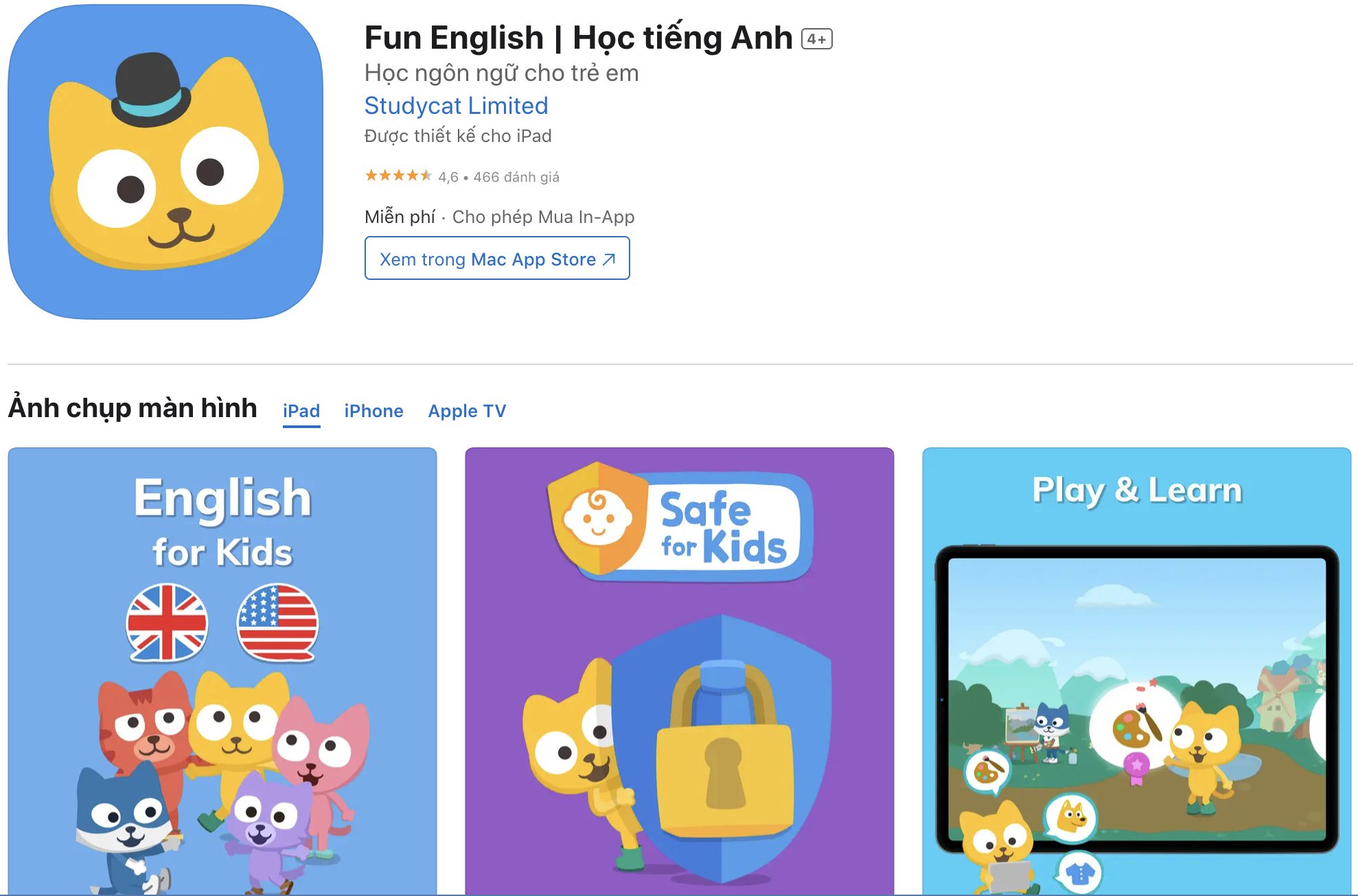 Phần mềm học tiếng anh cho trẻ em free nào tốt 5 lựa chọn hay cho con