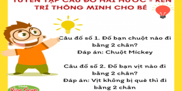 Có những câu đố vui tiếng Anh cho trẻ em nào dễ? Bé mới học cũng giải được ngay.